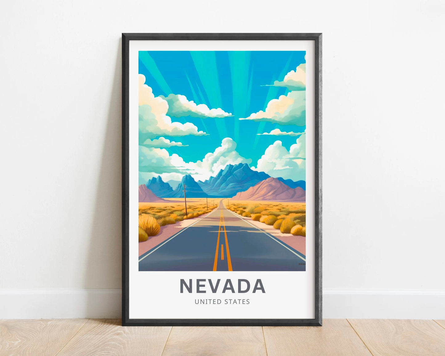 Nevada Travel Poster