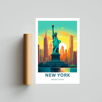 New York Travel Poster