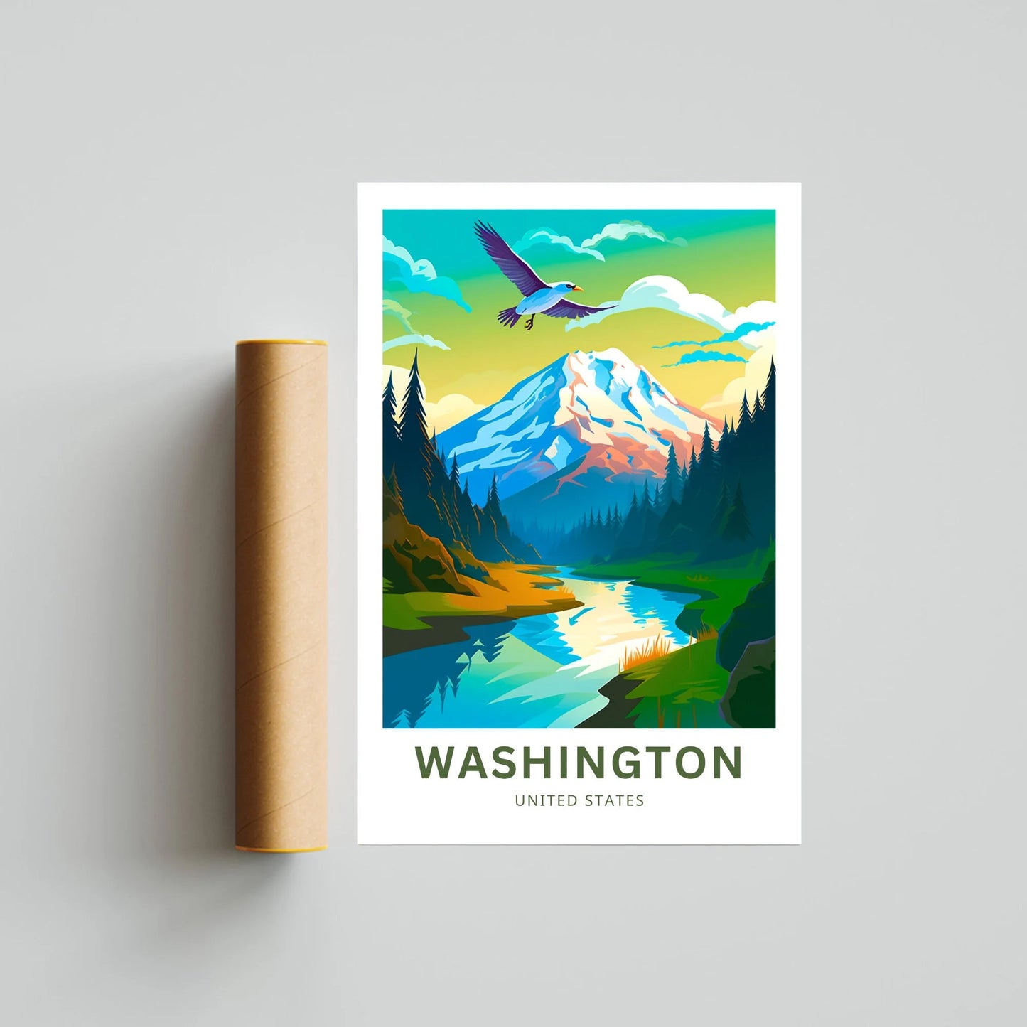 Washington Travel Poster