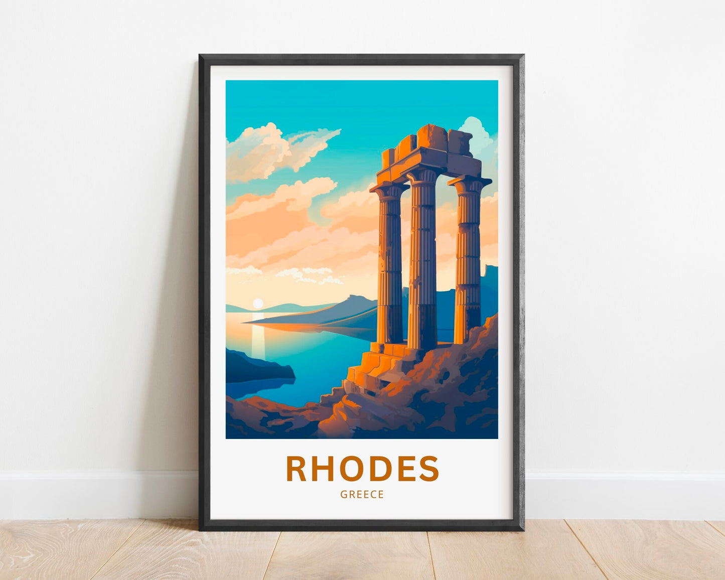 Rhodes Travel Poster