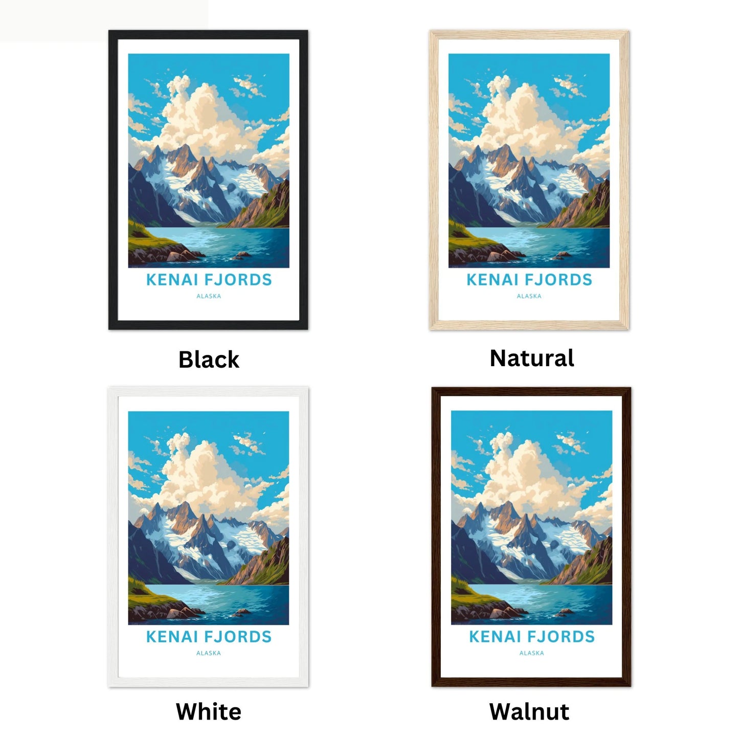 Kenai Fjords Travel Poster