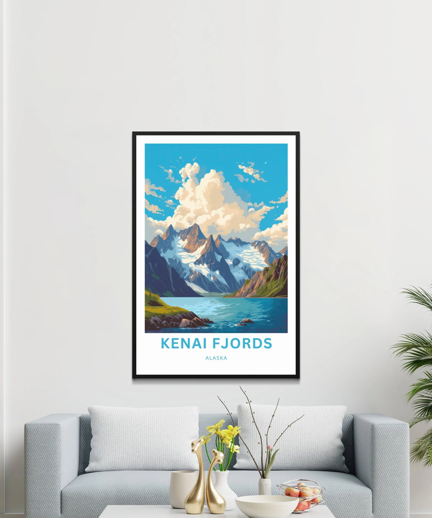 Kenai Fjords Travel Poster