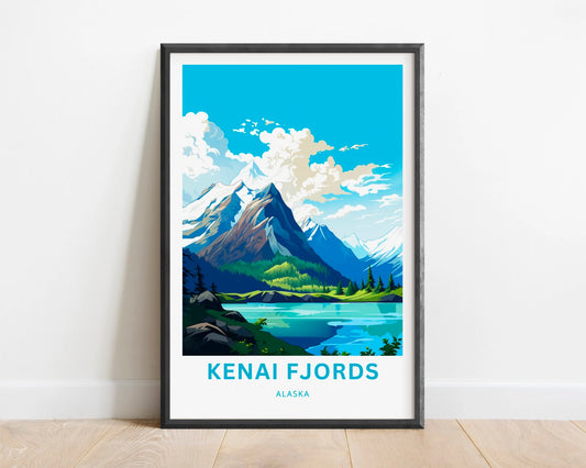 Kenai Fjords Travel Poster