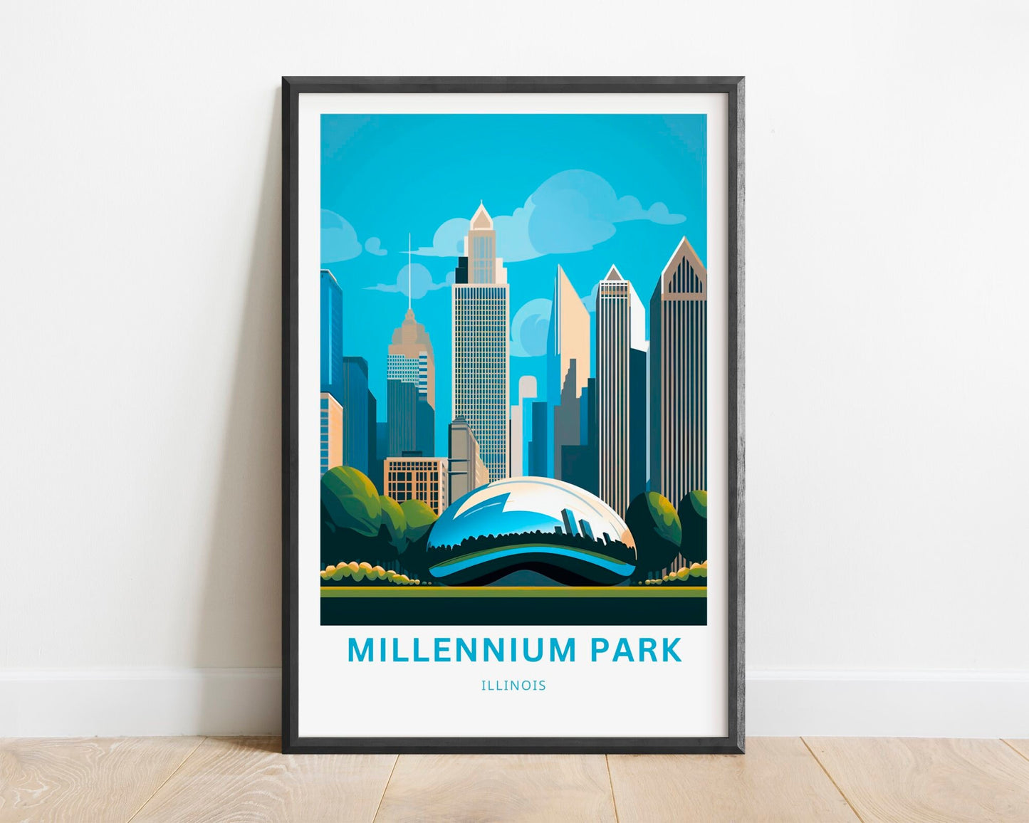 Millennium Park Travel Poster