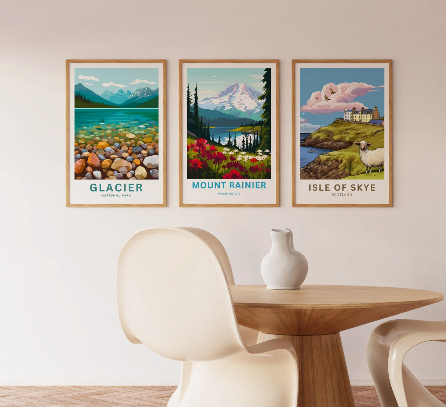 Mount Rainier Travel Poster