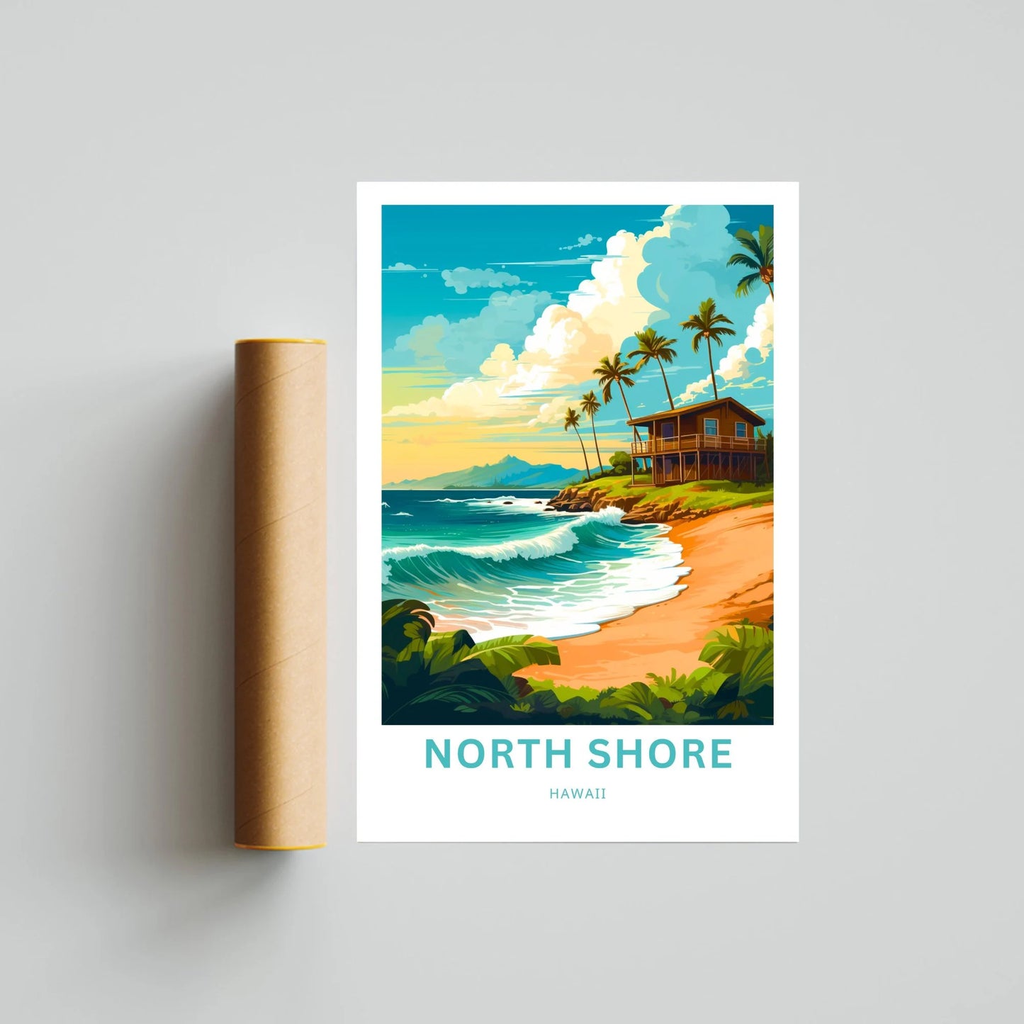 North Shore  Travel Poster