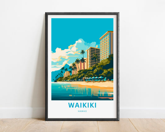 Waikiki Travel Poster