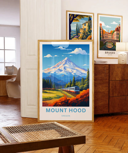 Mount Hood Travel Poster