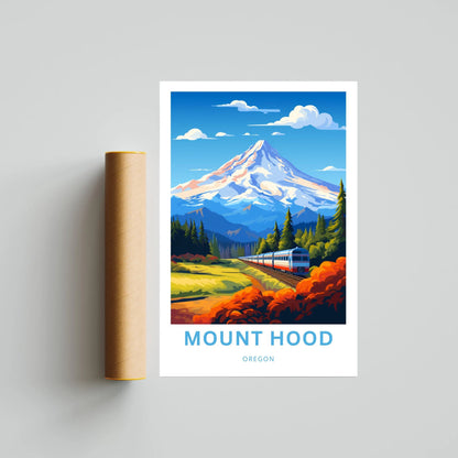 Mount Hood Travel Poster