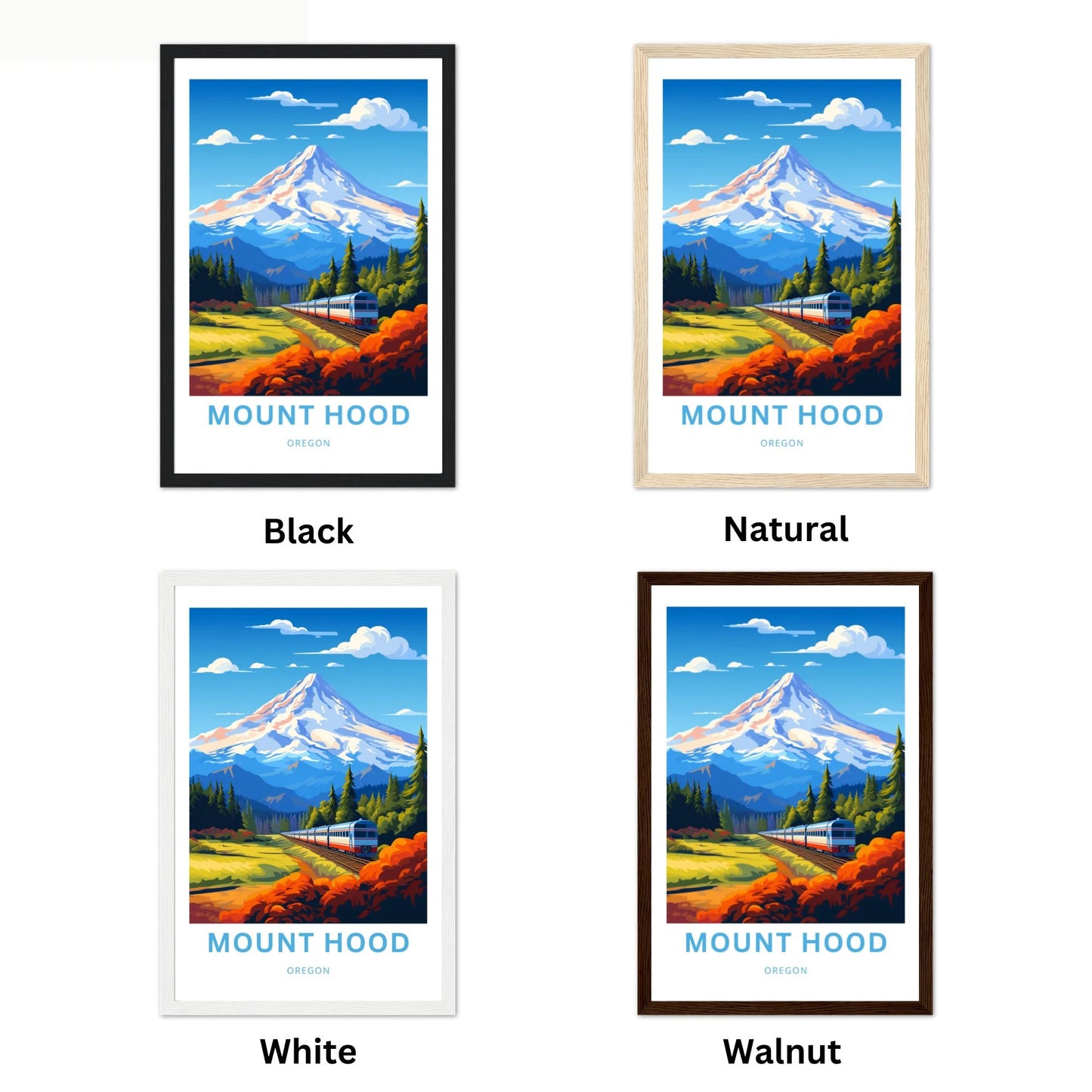 Mount Hood Travel Poster