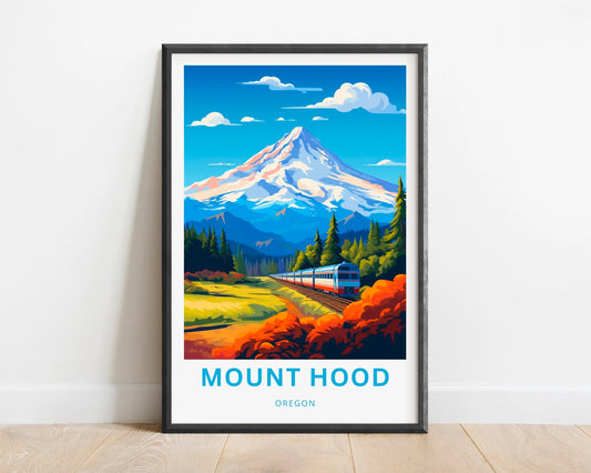 Mount Hood Travel Poster