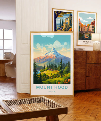 Mount Hood Travel Poster