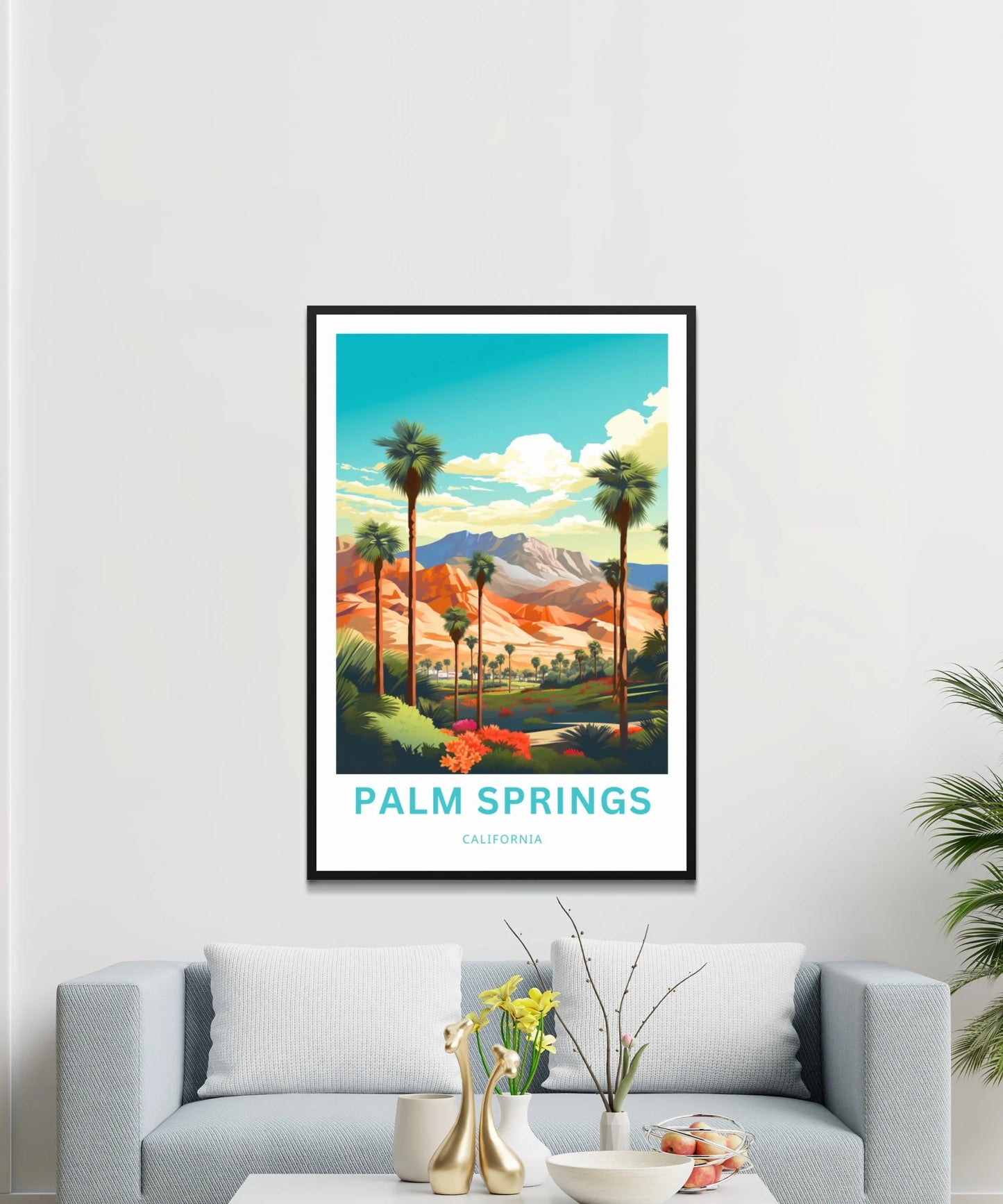 Palm Springs Travel Poster - Luxury Resorts