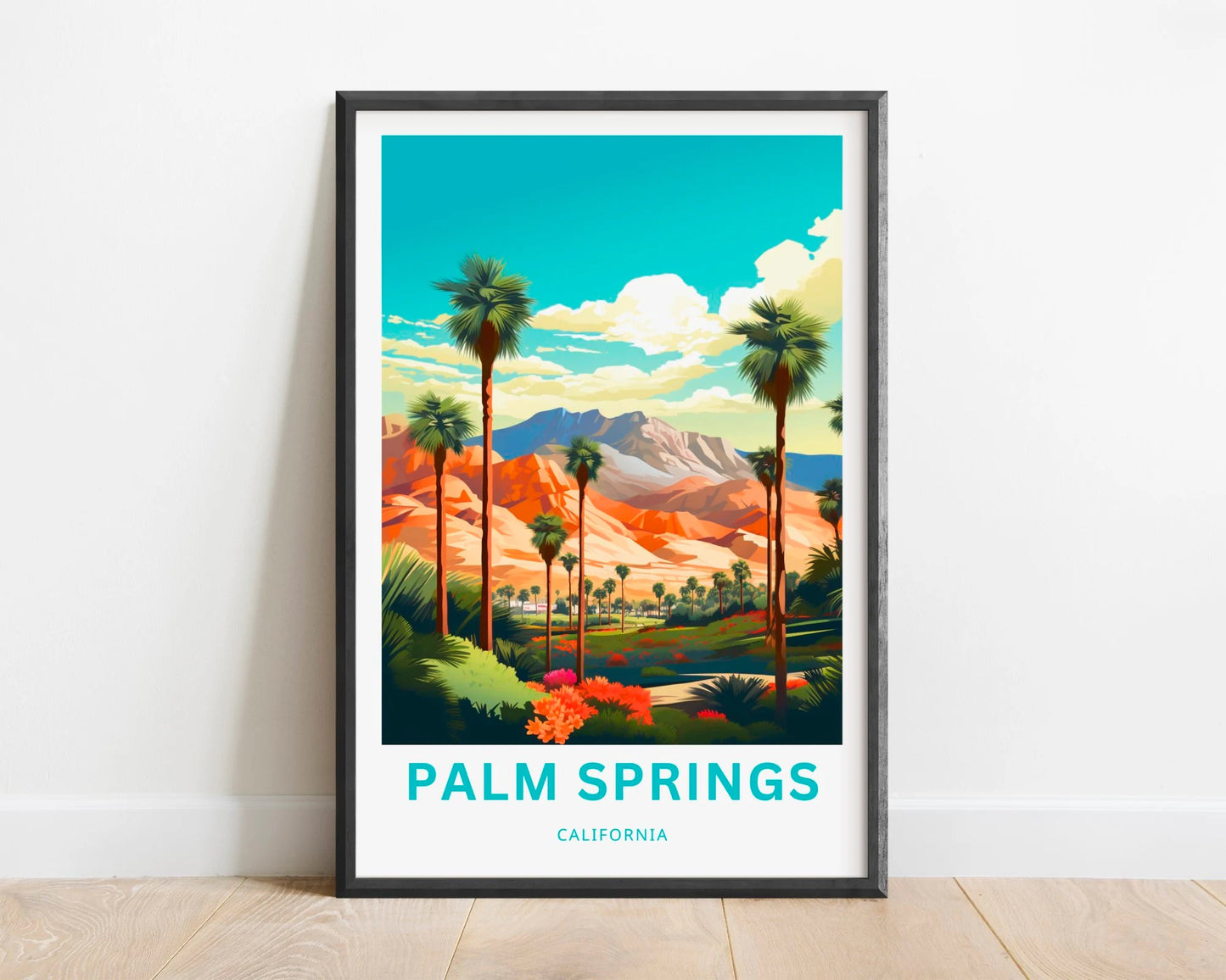 Palm Springs Travel Poster - Luxury Resorts