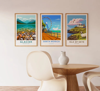 Santa Monica Travel Poster