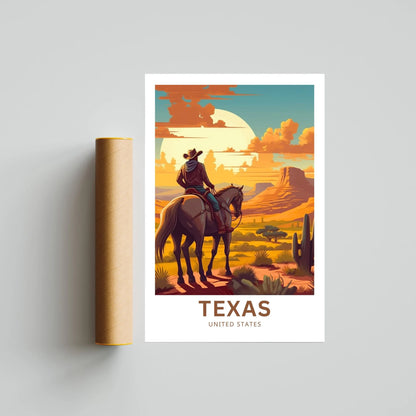 Texas Travel Poster