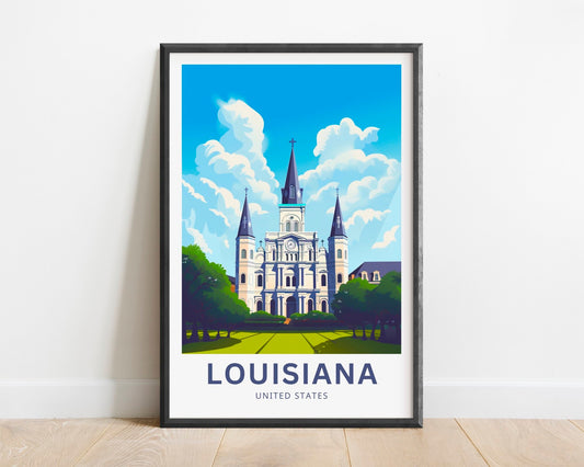 Louisiana Travel Poster