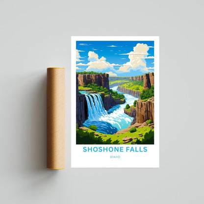 Shoshone Falls Travel Poster