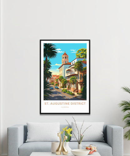 Saint  Augustine Travel Poster