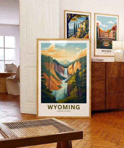 Wyoming Travel Poster