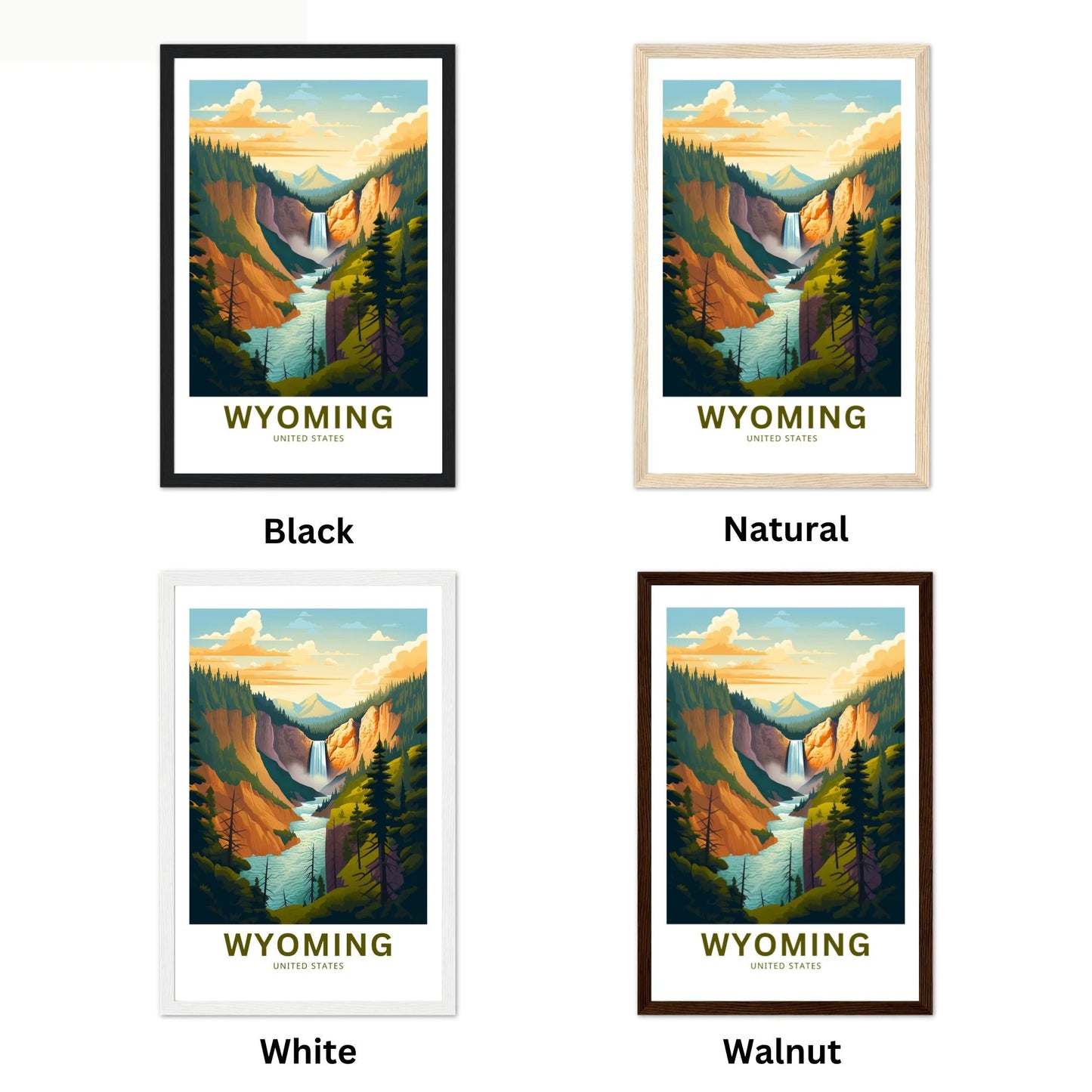 Wyoming Travel Poster