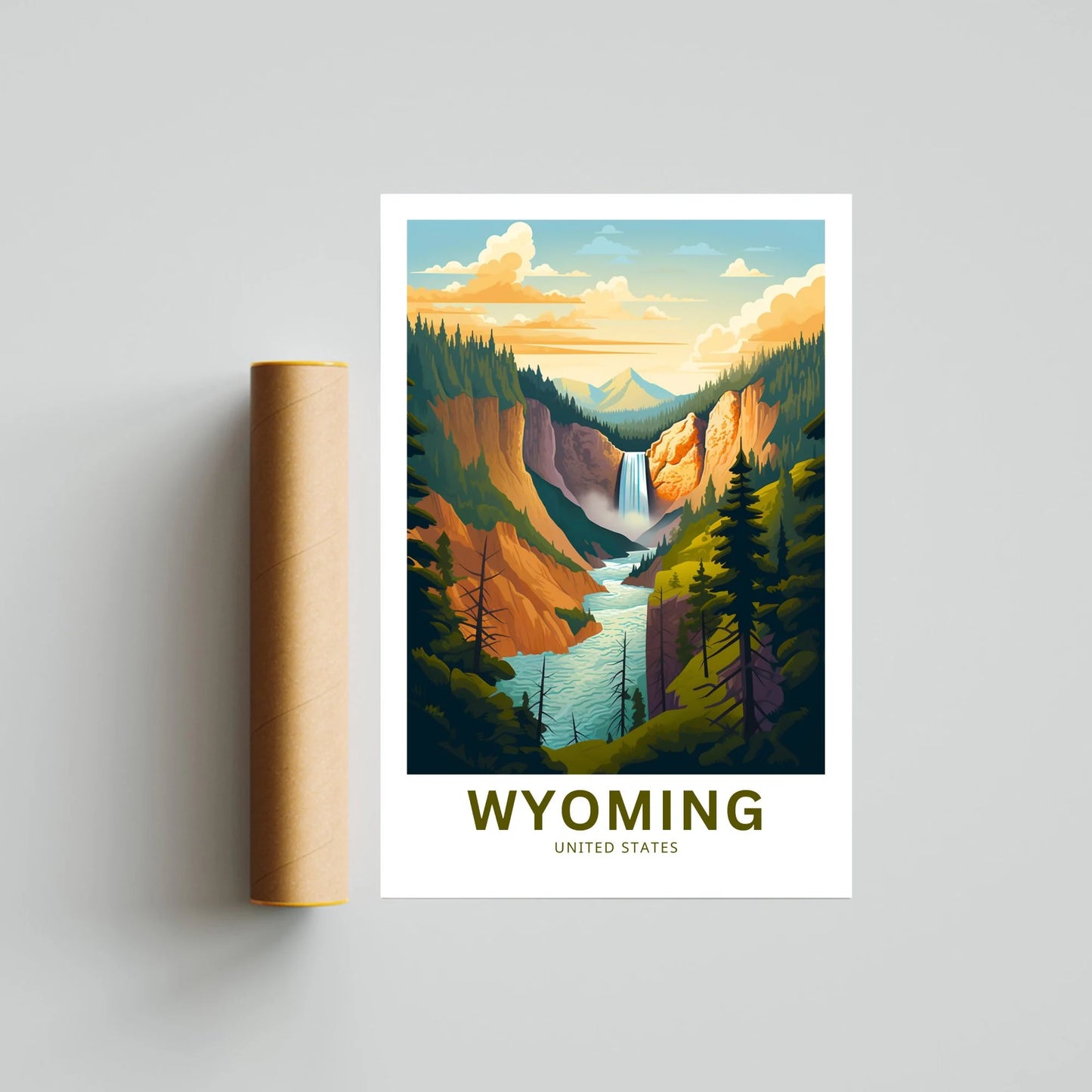 Wyoming Travel Poster