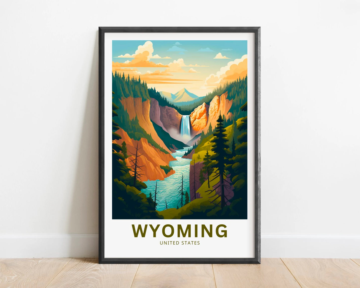 Wyoming Travel Poster