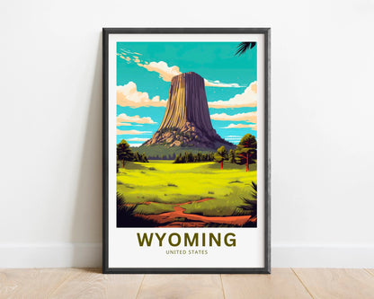 Wyoming Travel Poster