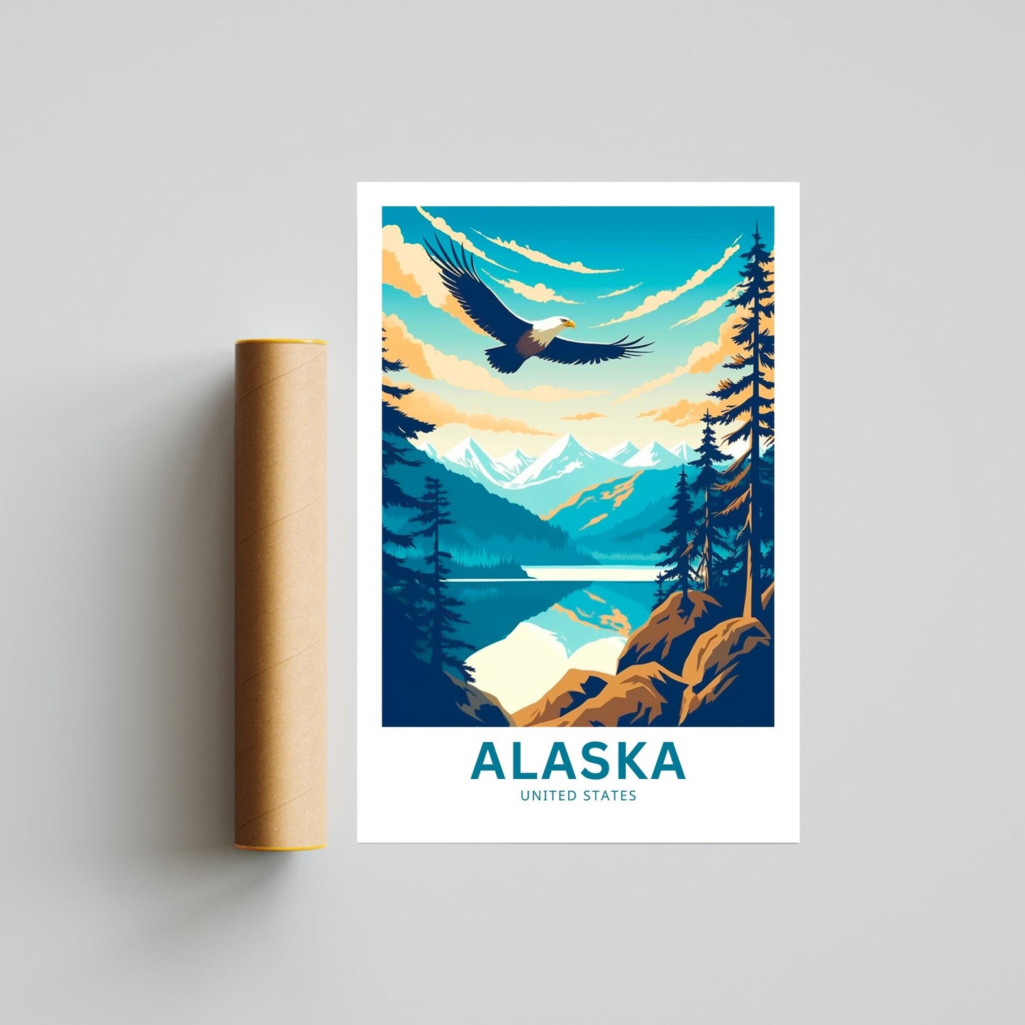 Alaska Travel Print - Wild Frontier