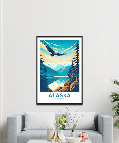 Alaska Travel Print - Wild Frontier