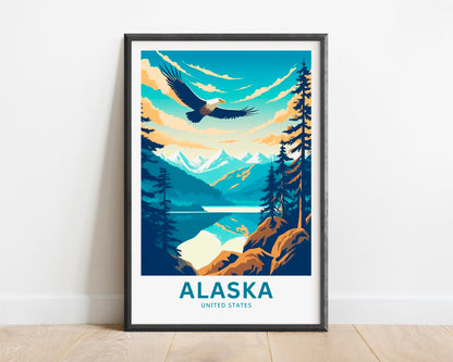 Alaska Travel Print - Wild Frontier