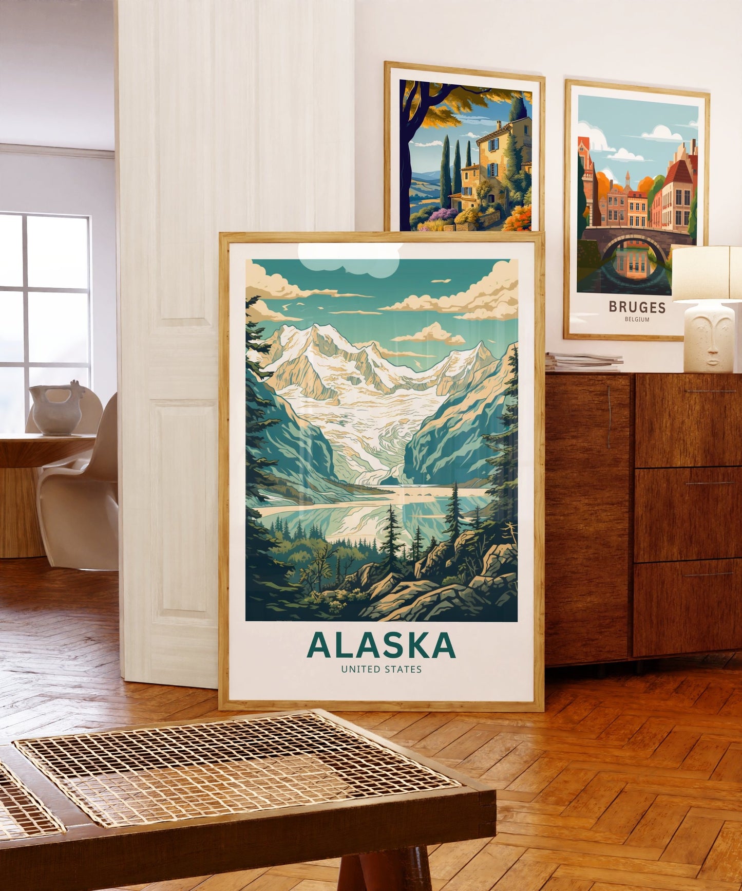 Alaska Travel Print - Glacial Beauty