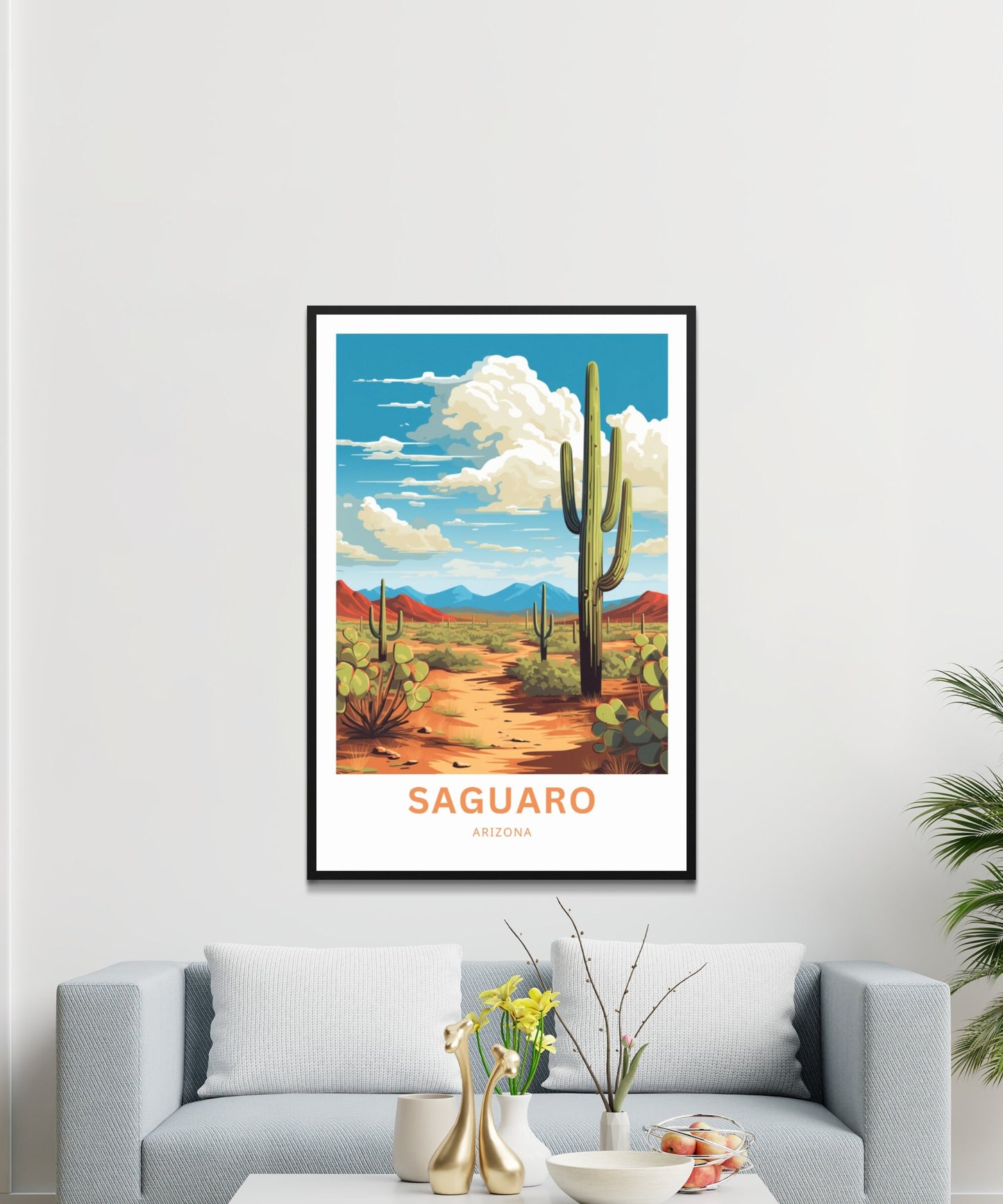 Saguaro Travel Poster