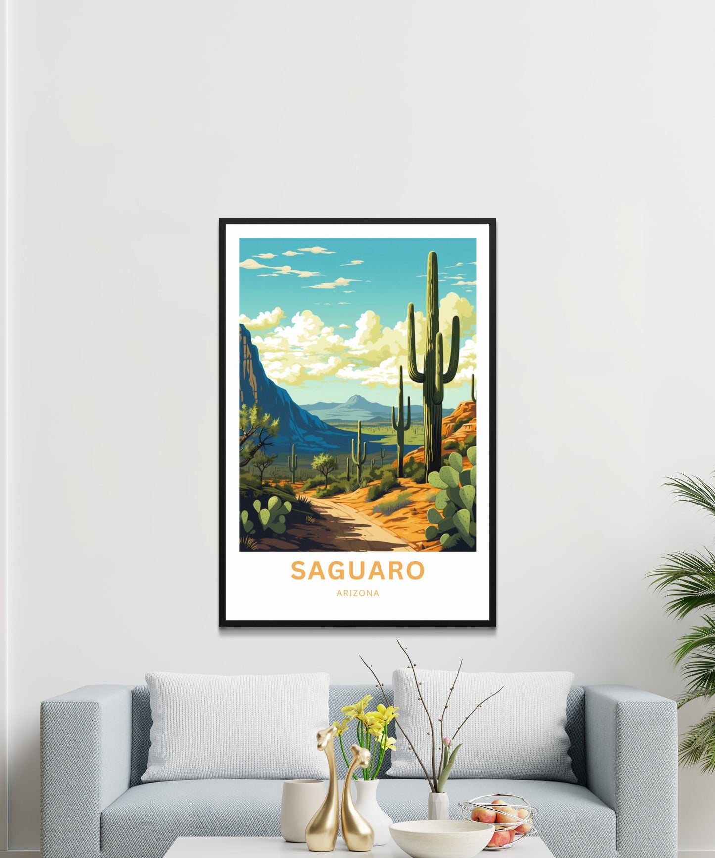 Saguaro Travel Poster