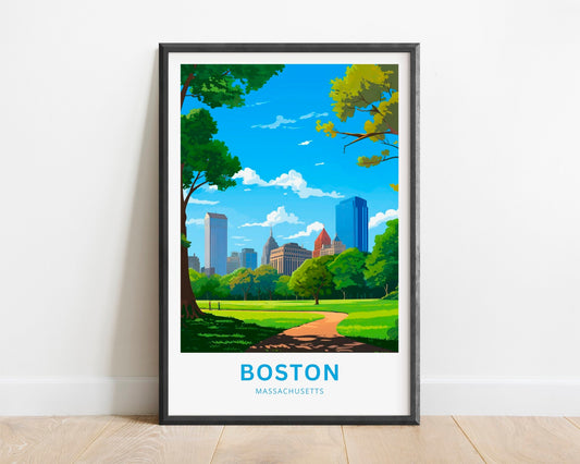 Boston Travel Poster