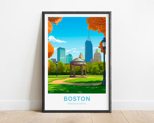 Boston Travel Poster