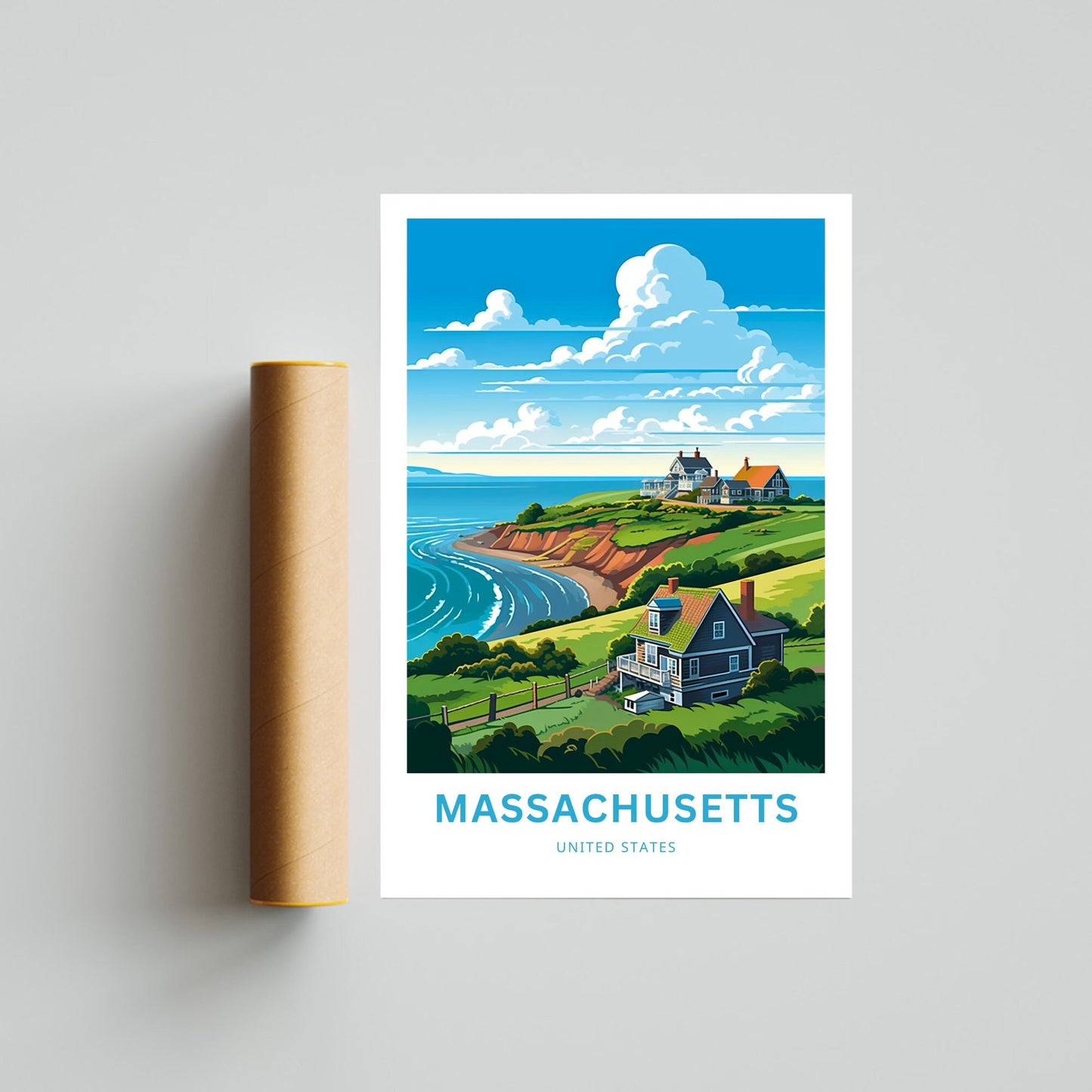 Massachusetts Travel Poster