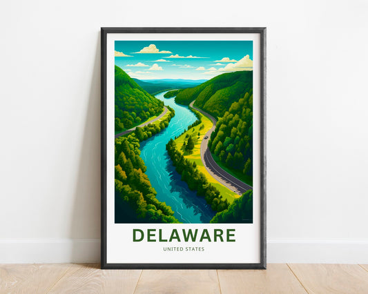 Delaware Travel Poster