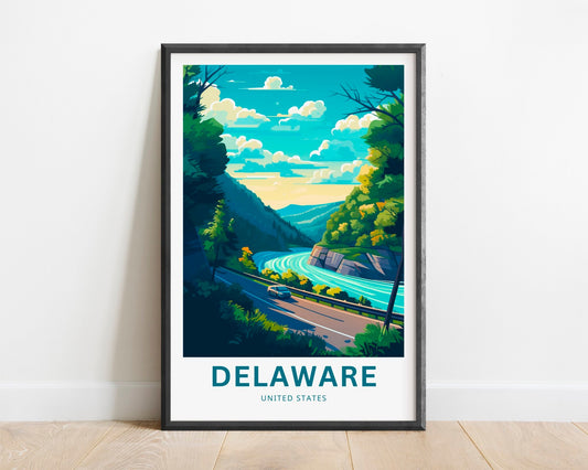 Delaware Travel Poster