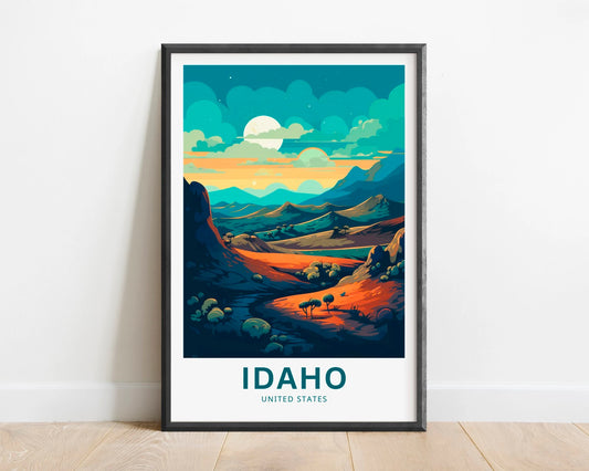 Idaho Travel Poster