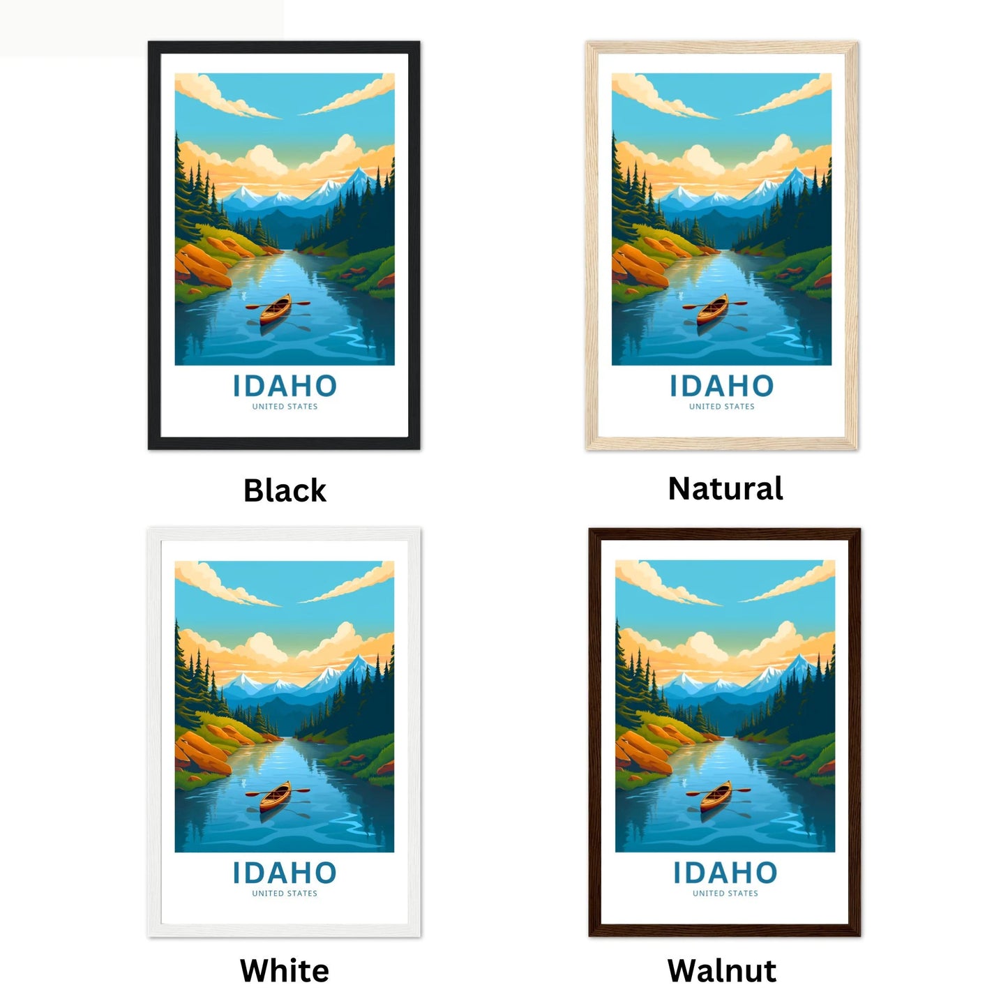 Idaho Travel Poster
