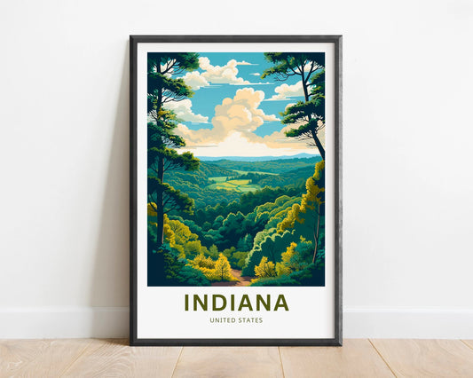 Indiana Travel Poster
