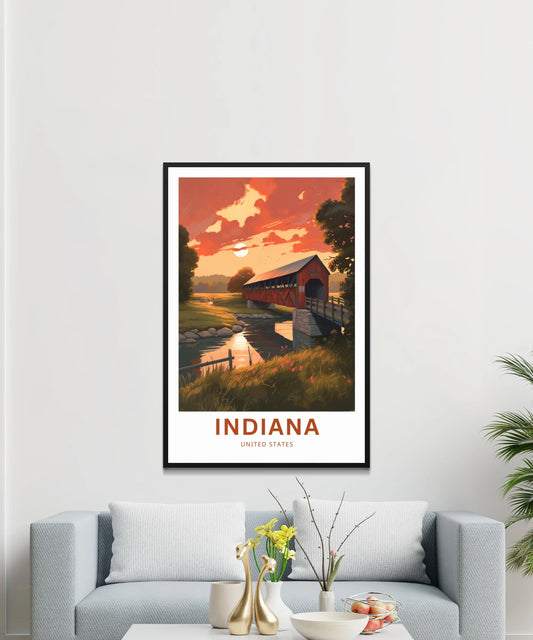 Indiana Travel Poster