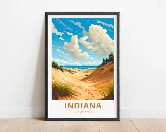Indiana Travel Poster