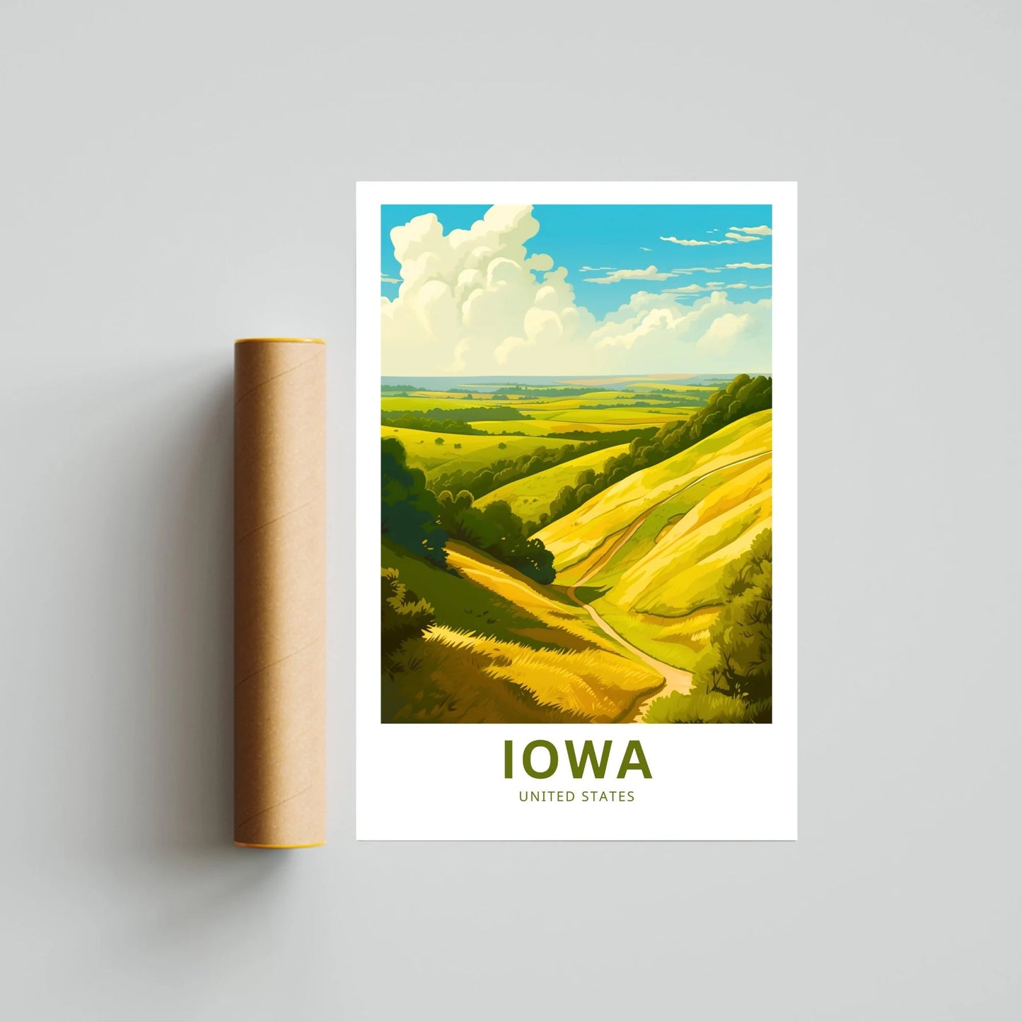 Iowa Travel Poster