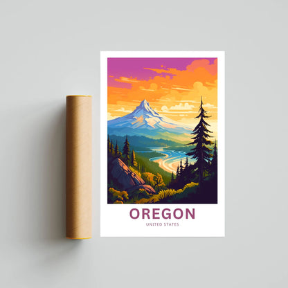 Oregon Travel Poster