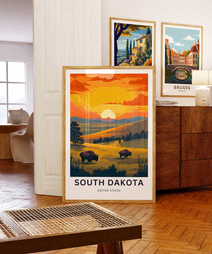 South Dakota Travel Poster