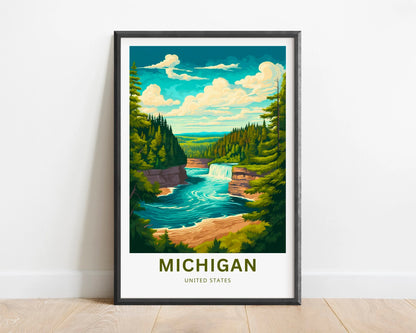 Michigan Travel Poster