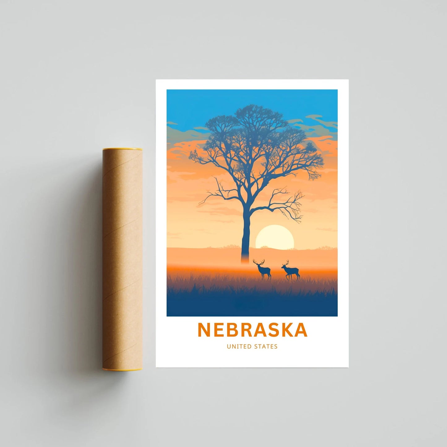 Nebraska Travel Poster