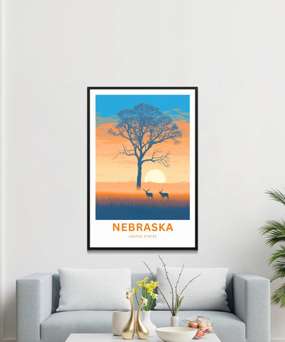 Nebraska Travel Poster